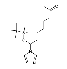8-((tert-butyldimethylsilyl)oxy)-8-(1H-imidazol-1-yl)octan-2-one结构式
