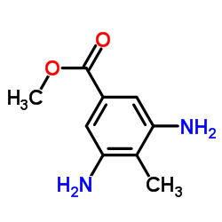 3,5-二氨基-4-甲基苯甲酸甲酯结构式