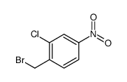 1-溴甲基-2-氯-4-硝基苯结构式