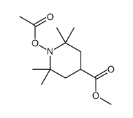 1-乙酰氧基-4-甲氧基羰基-2,2,6,6-四甲基哌啶结构式