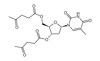 3',5'-di-O-levulinylthymidine结构式