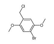 1-bromo-4-chloromethyl-2,5-dimethoxy-benzene Structure