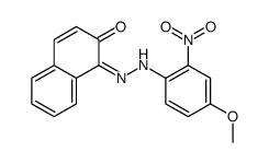 1-[(4-甲氧基-2-硝基苯基)偶氮]-2-萘酚结构式
