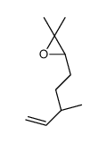 2,2-dimethyl-3-[(3S)-3-methylpent-4-enyl]oxirane结构式