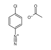 4-chlorobenzenediazonium,acetate结构式