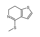 4-(methylsulfanyl)-6,7-dihydrothieno[3,2-c]pyridine结构式