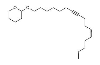 (Z)-1-<(tetrahydro-2H-pyran-2-yl)oxy>hexadec-7-yn-11-ene结构式