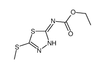 ethyl N-(5-methylsulfanyl-1,3,4-thiadiazol-2-yl)carbamate结构式