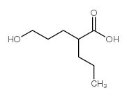 2-propyl-5-hydroxypentanoic acid Structure