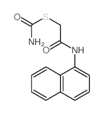 Carbamothioic acid,S-[2-(1-naphthalenylamino)-2-oxoethyl] ester结构式