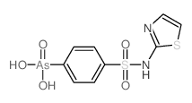 Arsonic acid,[4-[(2-thiazolylamino)sulfonyl]phenyl]- (9CI)结构式