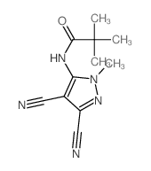 N-(4,5-dicyano-2-methyl-pyrazol-3-yl)-2,2-dimethyl-propanamide picture