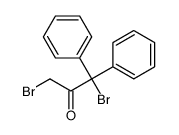 1,3-dibromo-1,1-diphenylpropan-2-one Structure