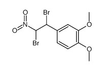 4-(1,2-dibromo-2-nitro-ethyl)-1,2-dimethoxy-benzene Structure