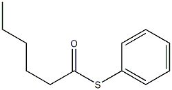 Hexanethioic acid S-phenyl ester Structure