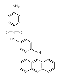 Sulfanilanilide, 4-(N-9-acridinylamino)-, monohydrochloride structure