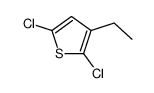 2,5-dichloro-3-ethylthiophene Structure