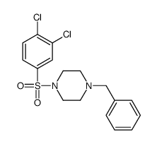 1-benzyl-4-(3,4-dichlorophenyl)sulfonylpiperazine Structure