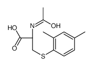 N-乙酰基-S-(2,4-二甲基苯)-L-半胱氨酸结构式