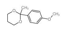 2-(4-methoxyphenyl)-2-methyl-1,3-dioxane Structure