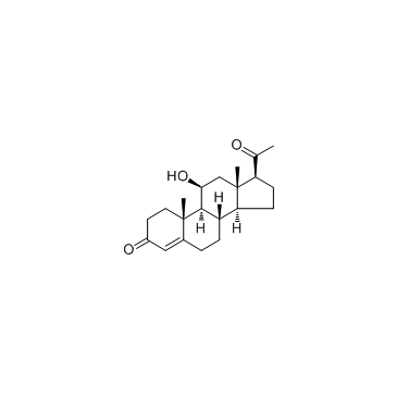 11β-羟孕酮结构式