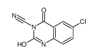 6-chloro-2,4-dioxo-1H-quinazoline-3-carbonitrile Structure