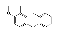 1-methoxy-2-methyl-4-[(2-methylphenyl)methyl]benzene结构式