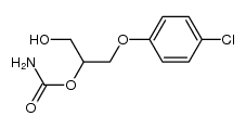 3-(p-chlorophenoxy)-1,2-propanediol-2-carbamate Structure