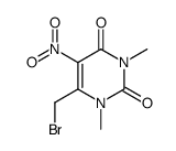 6-(bromomethyl)-1,3-dimethyl-5-nitropyrimidine-2,4(1H,3H)-dione Structure