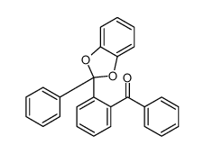 phenyl-[2-(2-phenyl-1,3-benzodioxol-2-yl)phenyl]methanone结构式