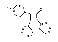 (3S,4S)-3-(4-methylphenyl)-1,4-diphenylazetidin-2-one Structure
