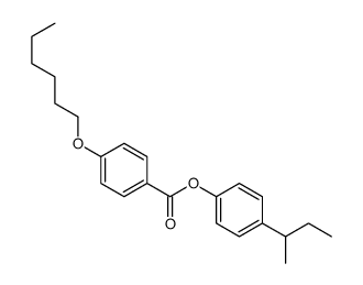 (4-butan-2-ylphenyl) 4-hexoxybenzoate Structure