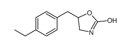 5-[(4-ethylphenyl)methyl]-1,3-oxazolidin-2-one结构式
