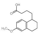 4-(6-methoxytetralin-1-yl)butanoic acid Structure