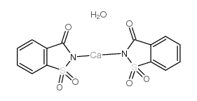 calcium saccharin hydrate structure