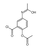(4-acetamido-2-carbonochloridoylphenyl) acetate Structure