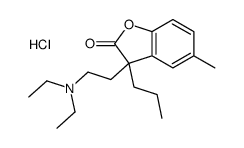 diethyl-[2-(5-methyl-2-oxo-3-propyl-1-benzofuran-3-yl)ethyl]azanium,chloride结构式