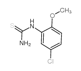 5-氯-2-甲氧基苯基硫脲结构式