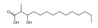 3-hydroxy-2-methyltetradecanoic acid Structure