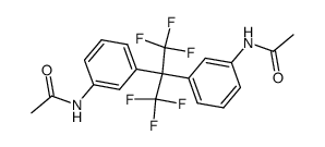 2,2-bis-(3-acetamidophenyl)hexafluoropropane Structure