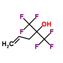 1,1,1-三氟-2-三氟甲基-4-戊烯-2-醇结构式