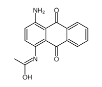 N-(4-amino-9,10-dioxo-anthracen-1-yl)acetamide结构式