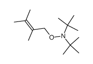N-[(2,3-Dimethyl-2-butenyl)oxy]-N-tert-butyl-2-methyl-2-propanamine结构式