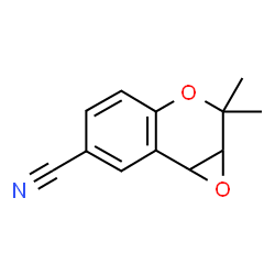 (1aR,7aR)-7,7-dimethyl-7,7a-dihydro-1aH-oxireno[2,3-c]chroMene-3-carbonitrile结构式