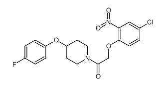 2-(4-chloro-2-nitrophenoxy)-1-[4-(4-fluorophenoxy)piperidin-1-yl]ethanone Structure