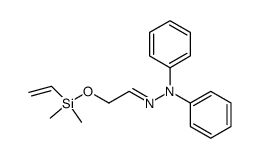 2-[(dimethyl)(vinyl)silyloxy]ethanal N,N-diphenylhydrazone Structure