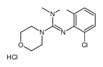 N'-(2,6-dichlorophenyl)-N,N-dimethylmorpholine-4-carboximidamide,hydrochloride结构式