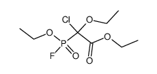 ethyl [chloroethoxy(ethoxycarbonyl)methyl]phosphonofluoridate结构式