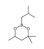 4,4,6-trimethyl-2-(2-methylpropyl)-1,3,2-dioxaborinane结构式