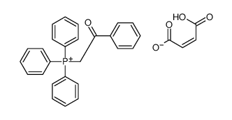 4-hydroxy-4-oxobut-2-enoate,phenacyl(triphenyl)phosphanium结构式